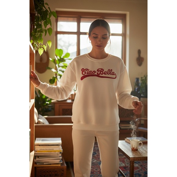 Better Together 2 pc set  Sweatshirt Grey Heart Breaker /white Ciao Bella size S - Picture 5 of 7